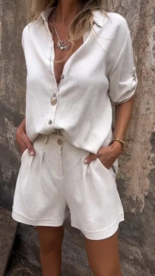 Paula - Light Linen Set