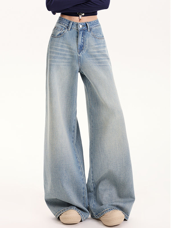 Tencel Loose Wide Leg Boyfriend Jeans