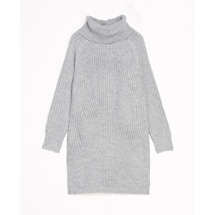 Autumn Winter Women Clothing Sweater Sweater Women Long Sleeve High-Necked All-Matching Solid Color Pullover Bottoming Shirt Women Sweater