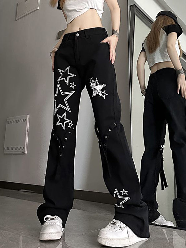 Slim Trendy Versatile Loose Flare Jeans