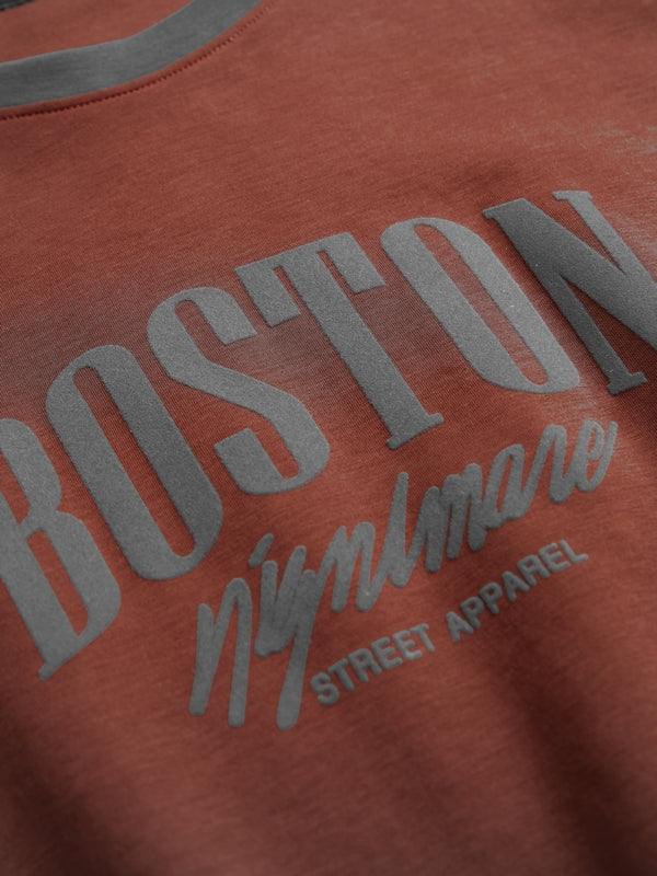 Letter Print Color Block Splice Raglan Oversized Hoodie