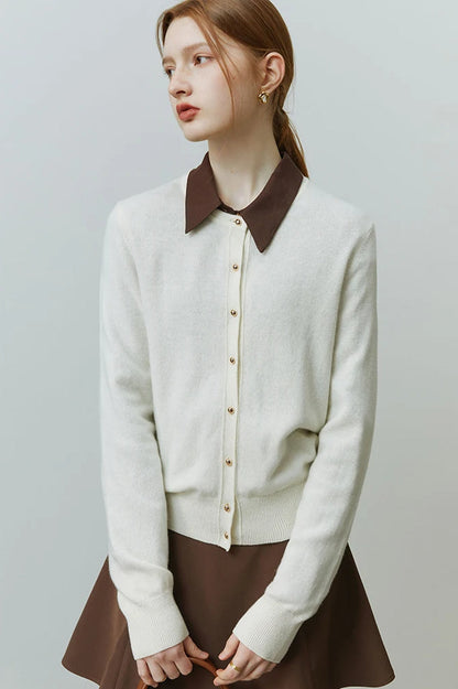 Casual Solid Knit Sweater Cardigan