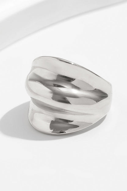 Geometric Cross Open Ring