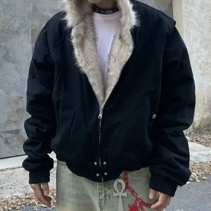 Plush Lined Oversized Jacket