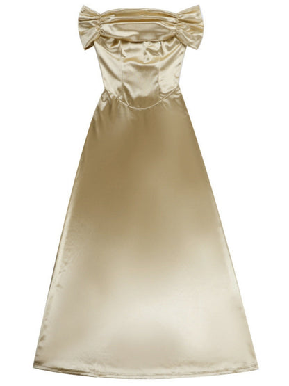 Off Shoulder Hip-hugging Parties Maxi Dresses