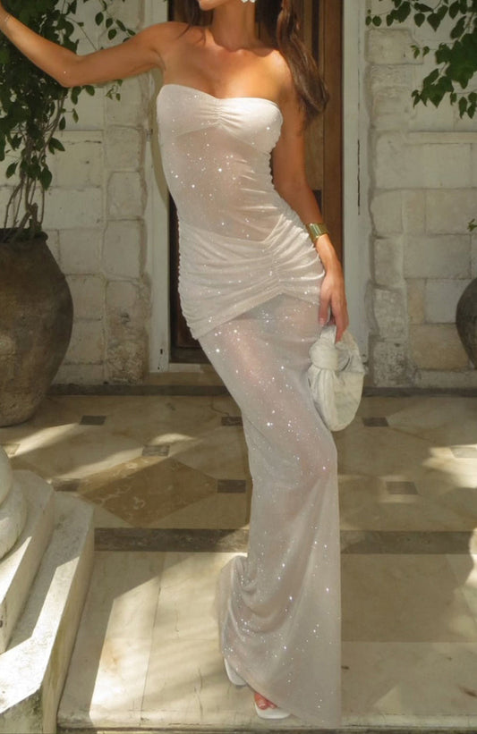 Triana Maxi Dress Champagne