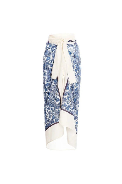 Conjunto de bikini con volantes y estampado de libélulas azules