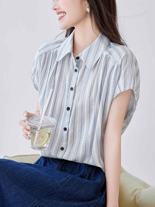 Rachel Casual Contrasted Striped Shirt