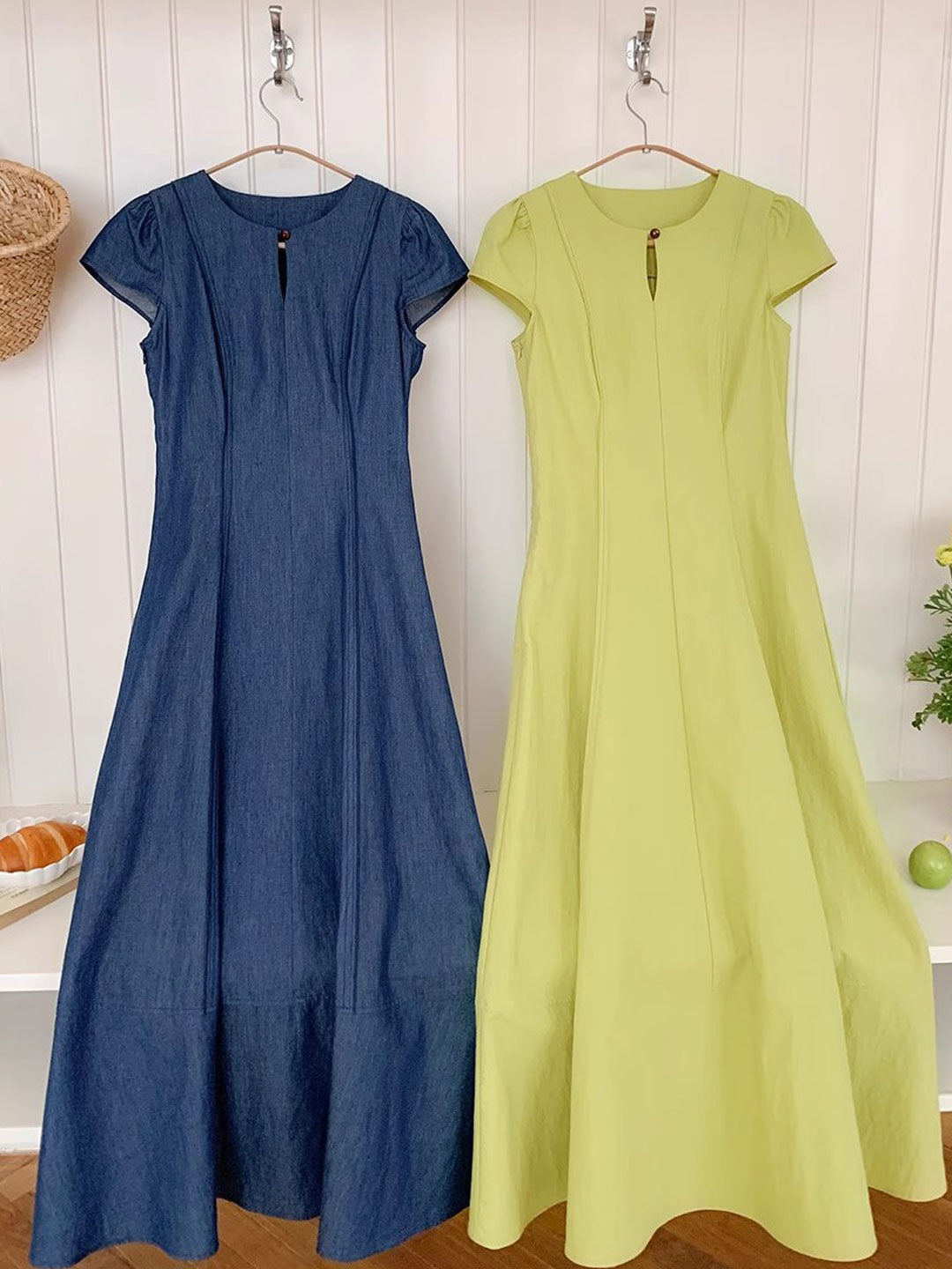 Jocelyn Elegant Crew Neck Waisted Dress