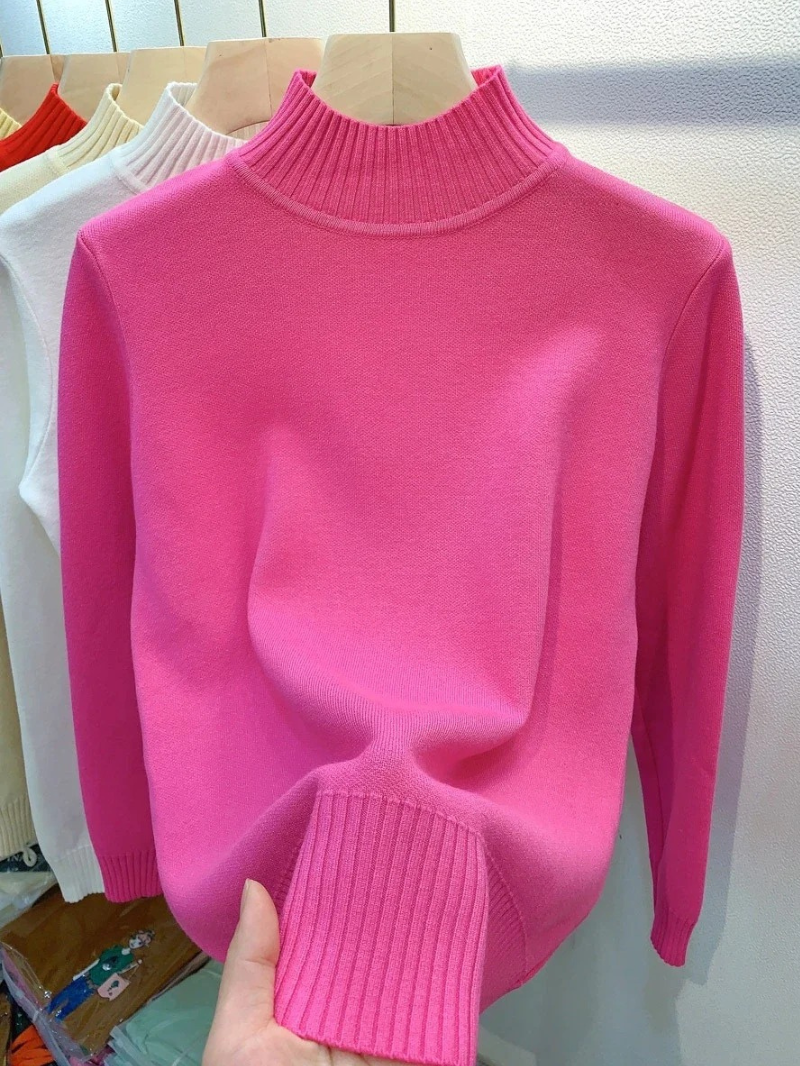 Suéter de cuello alto suave y transpirable para mujer | Ideal para otoño/invierno
