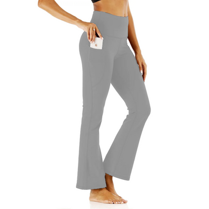 Women's Soft Stretch High Waisted Flared Trousers | Ideal for Everyday Wear