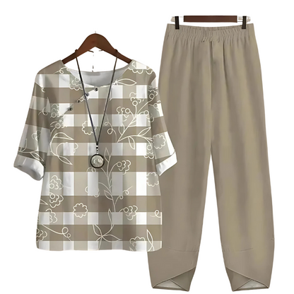 Jemima - Elegante conjunto de dos piezas para mujer | Lino de estilo moderno