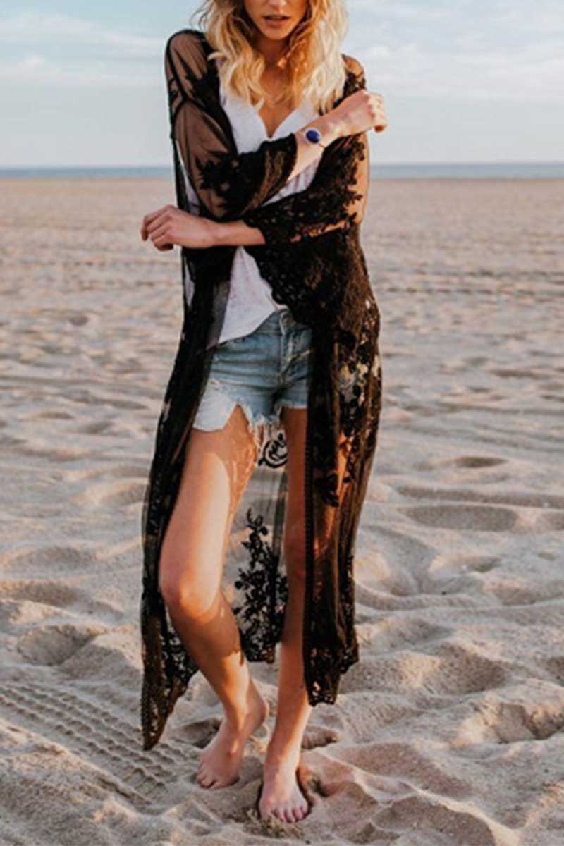 Sheer Shawl Beach Swimwear Cover-up