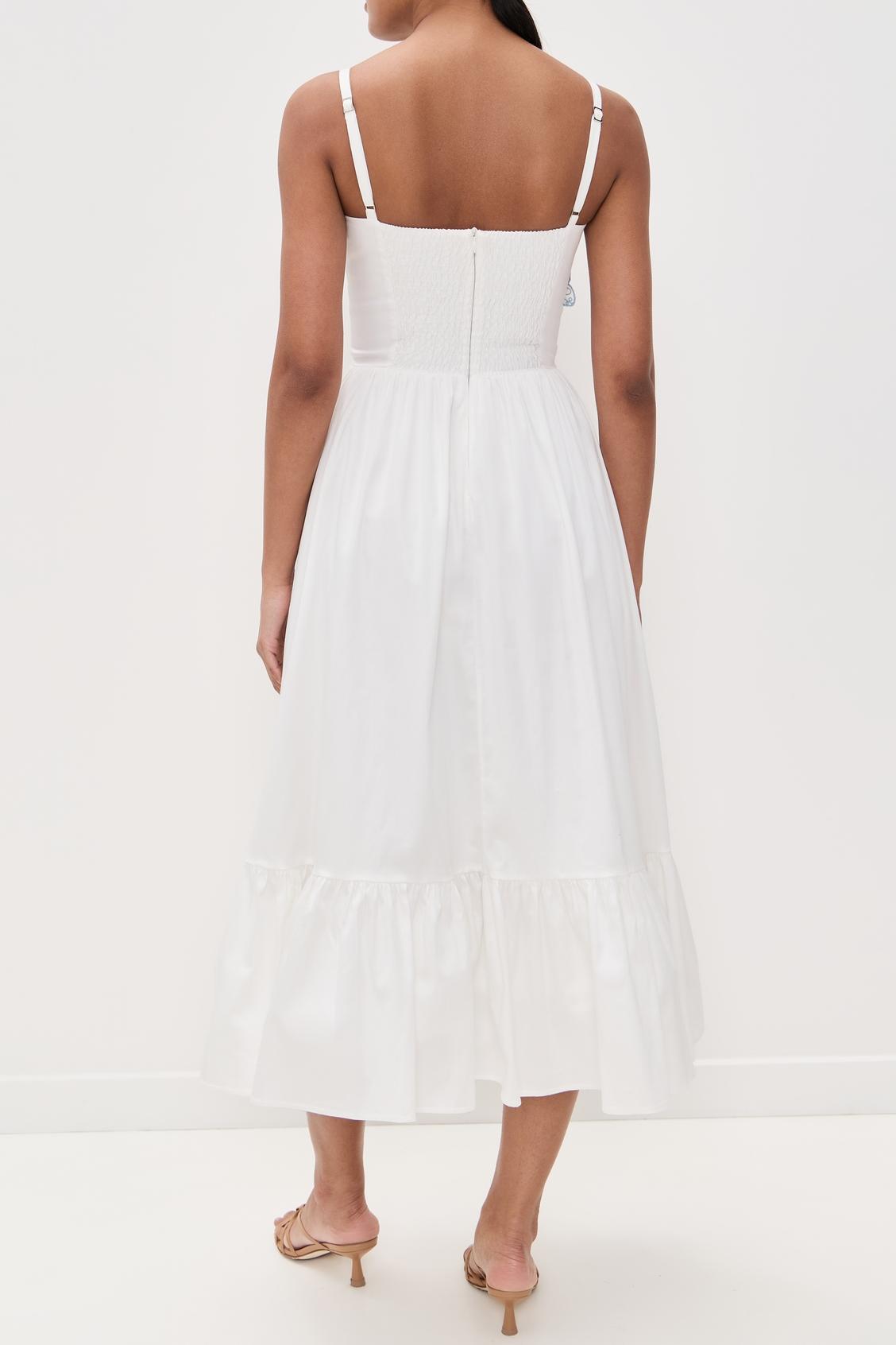 Flutter Poplin Butterfly Midi Dress