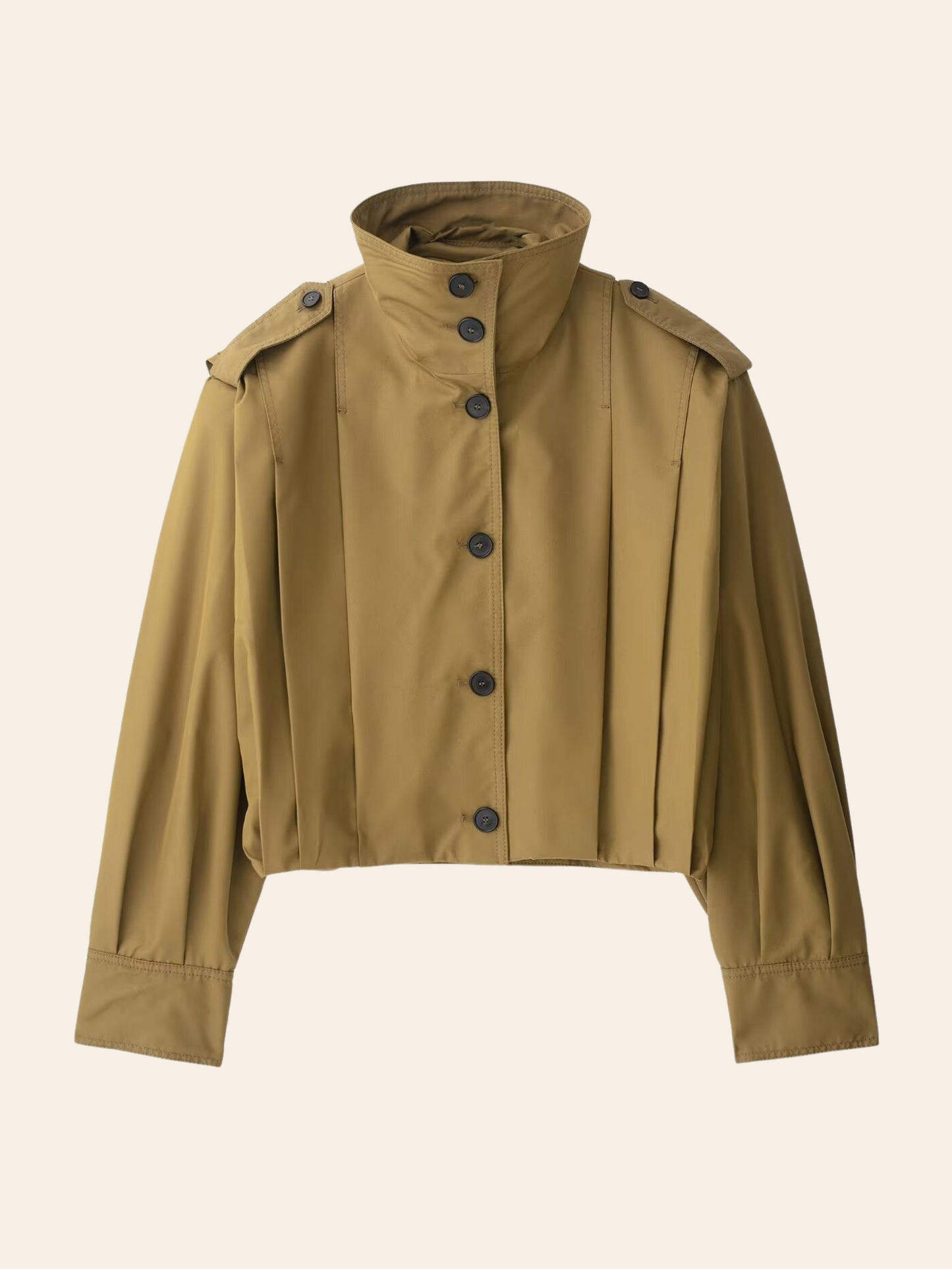 Cierra Pleated Cropped Windbreaker