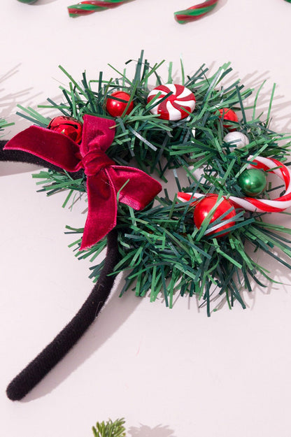 Diadema de dulces navideños