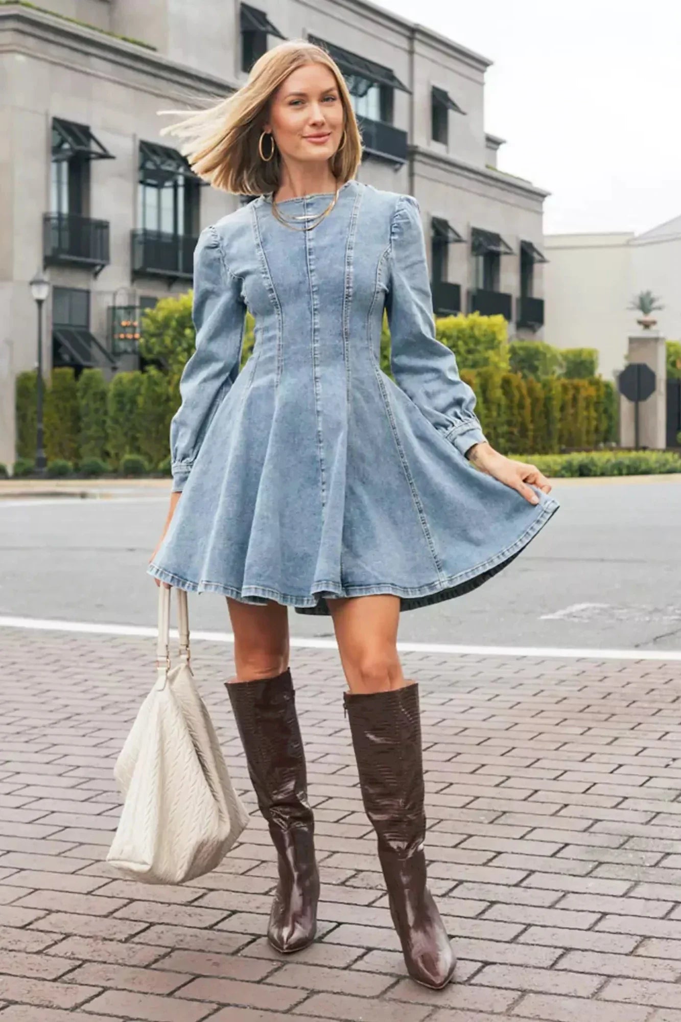 Vestido mini Denim Darling