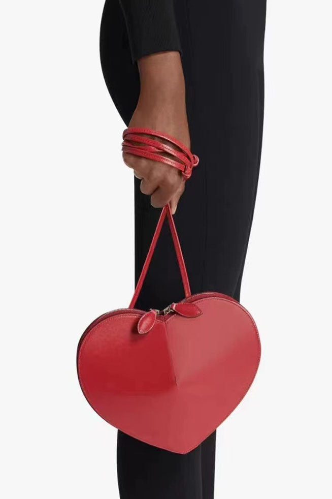 Bolsa para teléfono con forma de corazón, estilo coreano y japonés