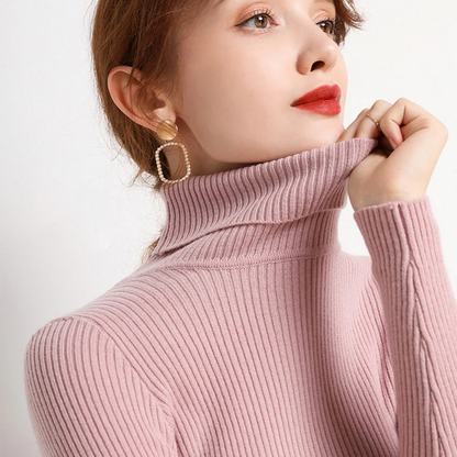 Jersey informal de manga larga y corte ajustado para mujer | Ideal para otoño/invierno