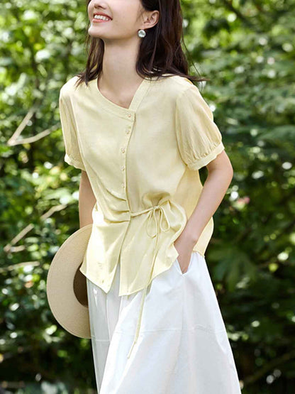 Maya Vacation Tie Textured Shirt