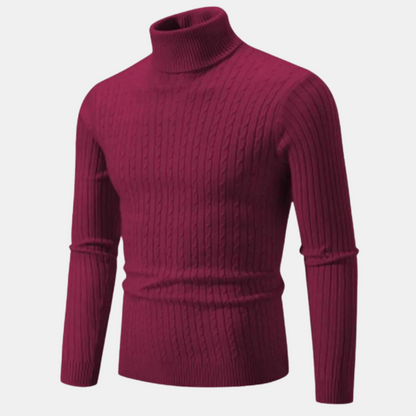 Jared - Jersey de punto de cuello alto - Clásico - - Ideal para otoño/invierno