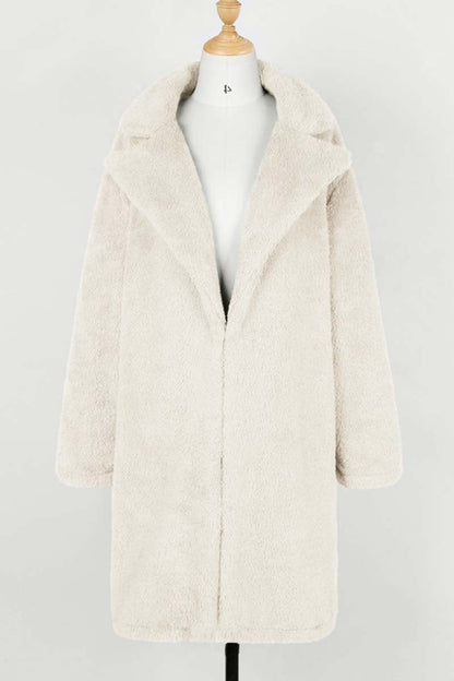 Lapel Cardigan Long Winter Coat(3 Colors)