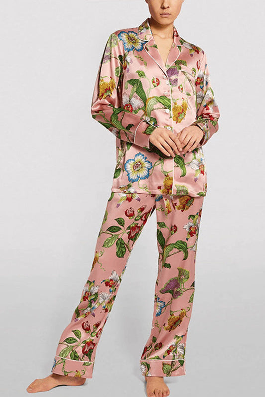 Conjunto de pijama con estampado de jardín secreto