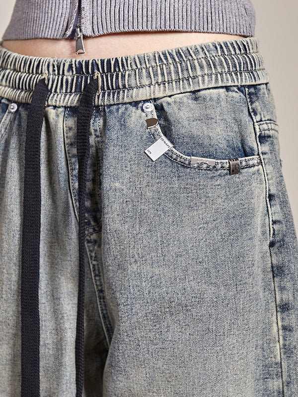 American retro straight Boyfriend Jeans
