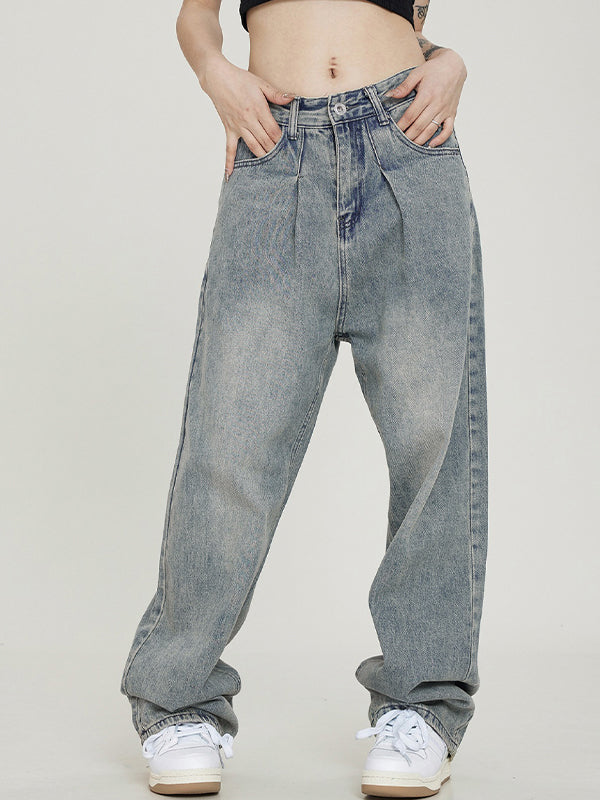 Vintage Light Wash Boyfriend Jeans