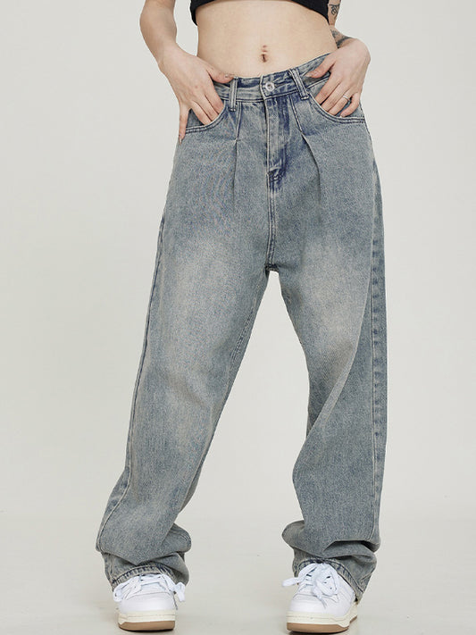 Vintage Light Wash Boyfriend Jeans