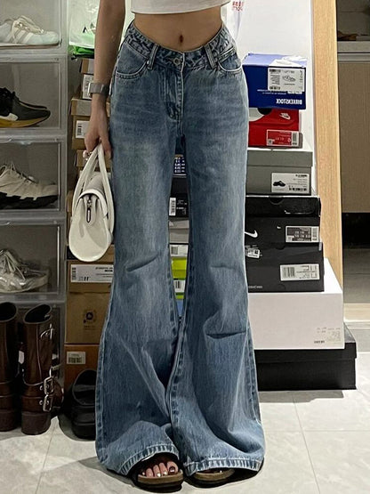 Slim Fit Micro Drag Floor Flare Jeans
