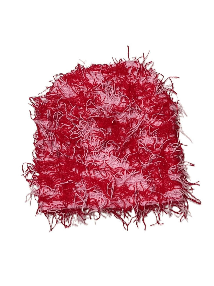 Warm Knit Monkey Fur Balaclava Hat
