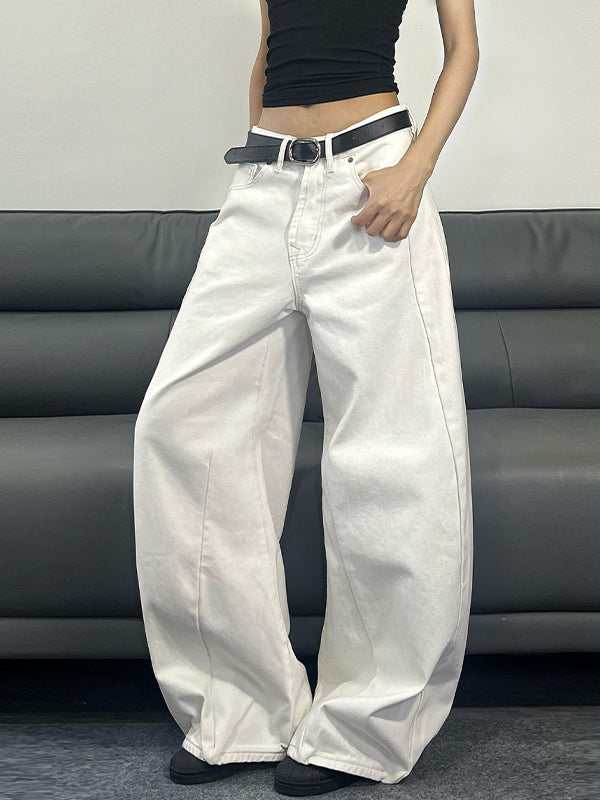 Minimalist Seamless Design Baggy Jeans