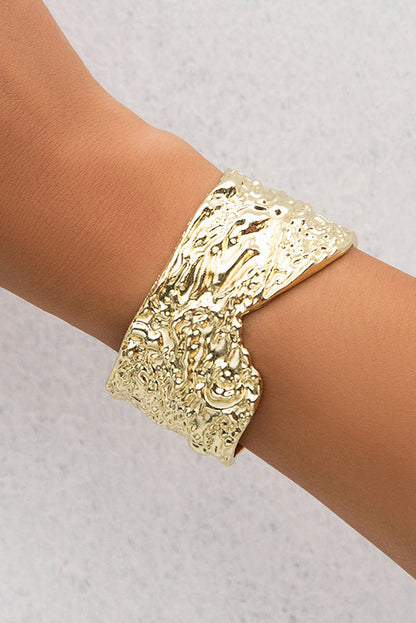 Punk Metal Style Simple Pockmarked Exaggerated Bracelet