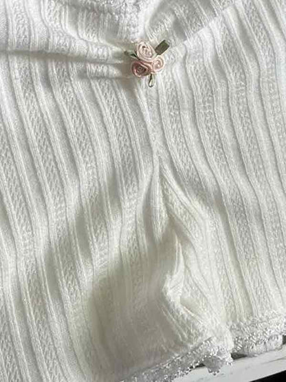 Lace Patchwork Pleated Two Piece