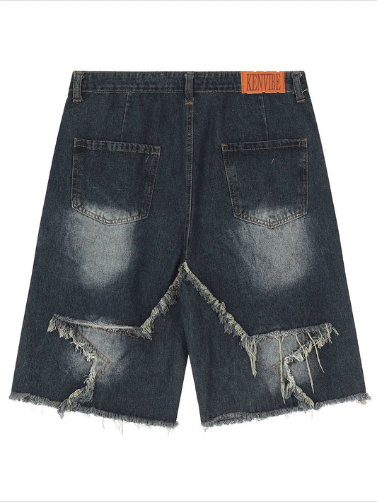 Vintage Star Loose Capri Shorts