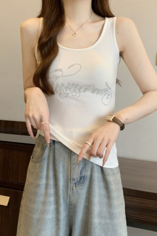 Bodycon Crop Sleeveless Tank Top