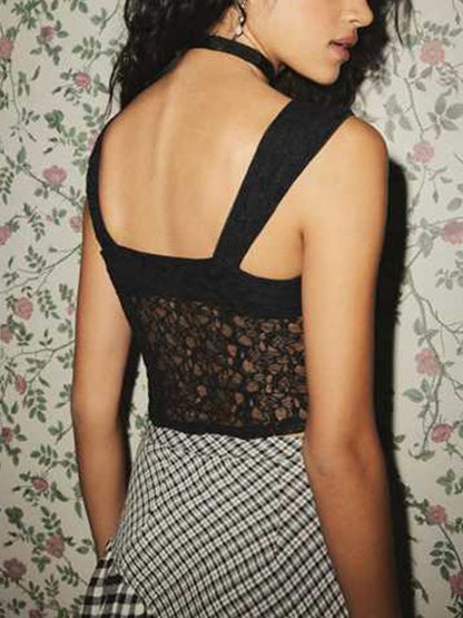 See Through Lace Tank Top