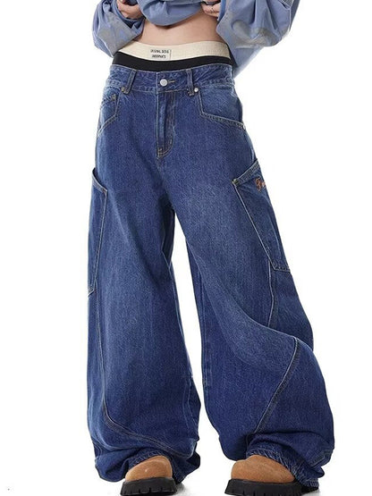 American Design Large Pocket Machete Boyfriend Jeans