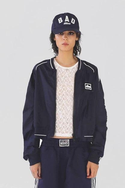 Embroidered Retro Bomber Jacket