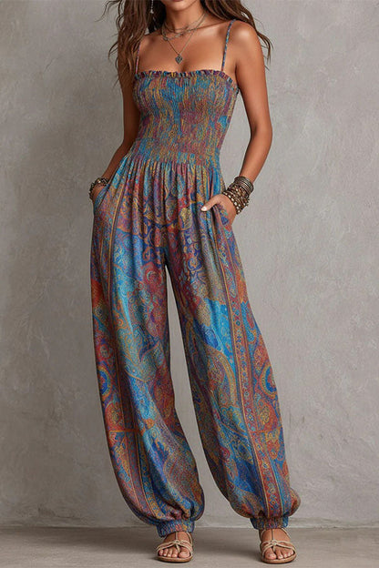 Maya Boho Chic Patchwork Jumpsuit