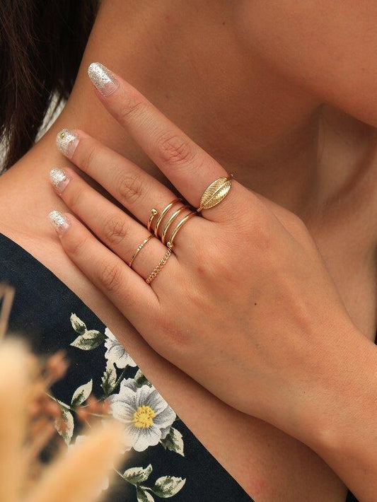 4pcs Minimalist Ring for Women