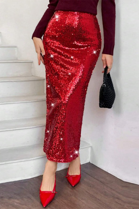 High Slit Bodycon Skirt