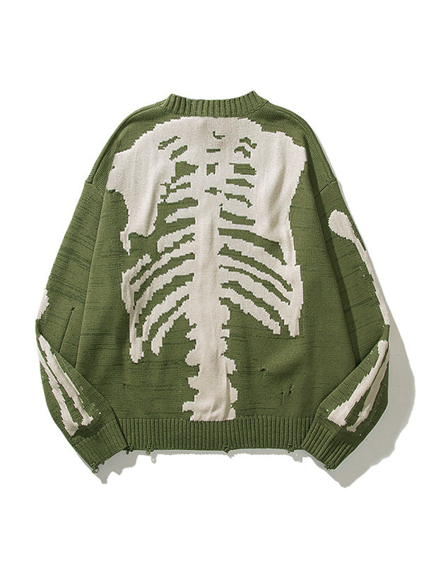Oversized Skeleton Knit Sweater
