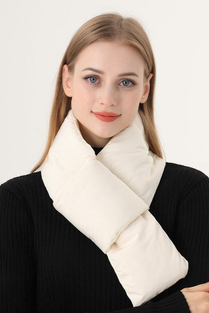 Thick Ribbed Long Neck Warmer Scarf