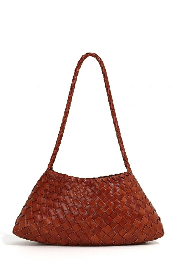 Hand-woven Vintage-style Underarm Shoulder Bag