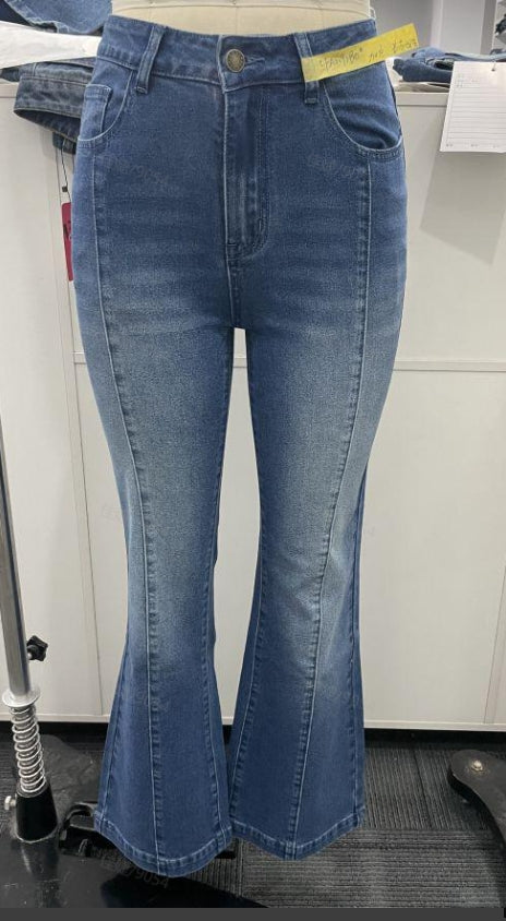 Slim Fit Blue Flare Jeans