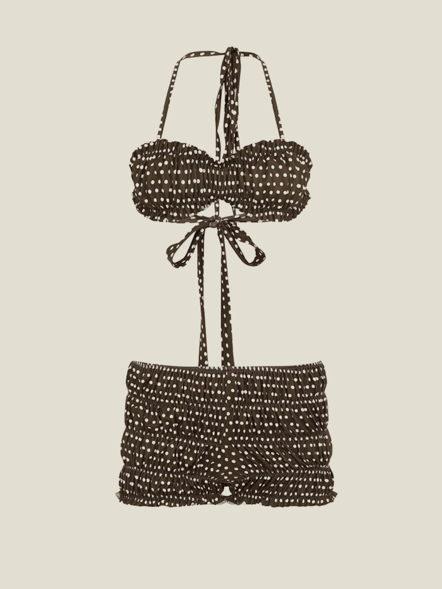 Bianca Polka Dot Ruffle Short Set