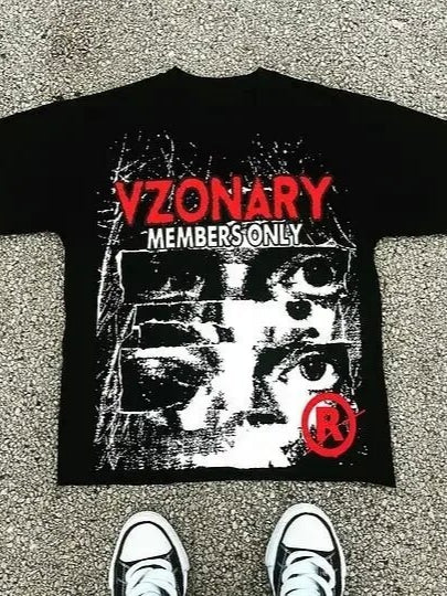 Gothic Graphic Oversized Streetwear T-shirt