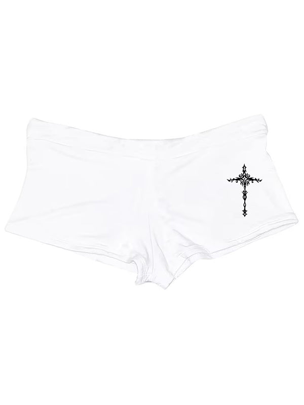 Cross Print Shorts